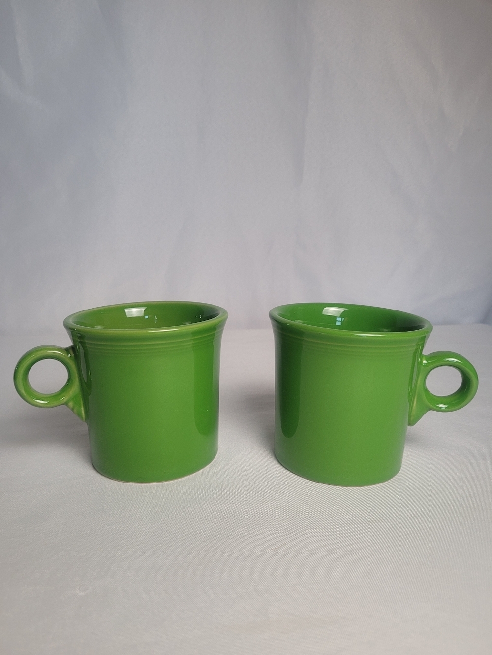 Fiestaware Shamrock Green Lot Of 2 Coffee Mugs Homer Laughlin